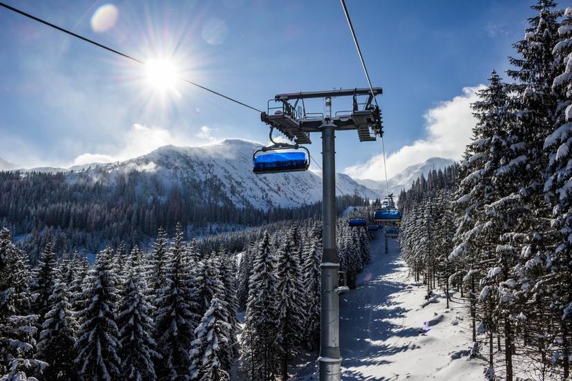 Chairlift at Slovakia ski resort