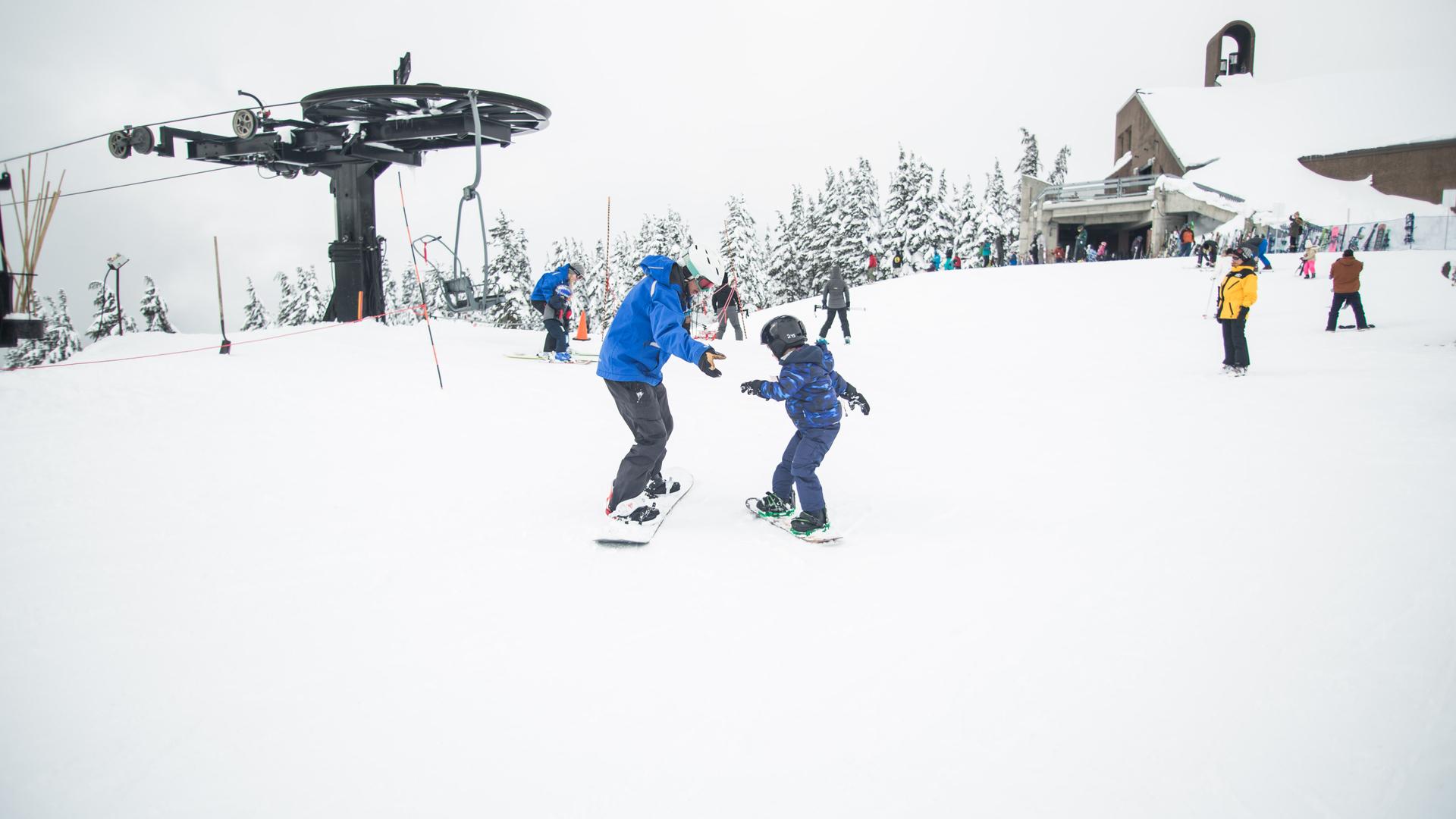Thyon ski school snowboarding